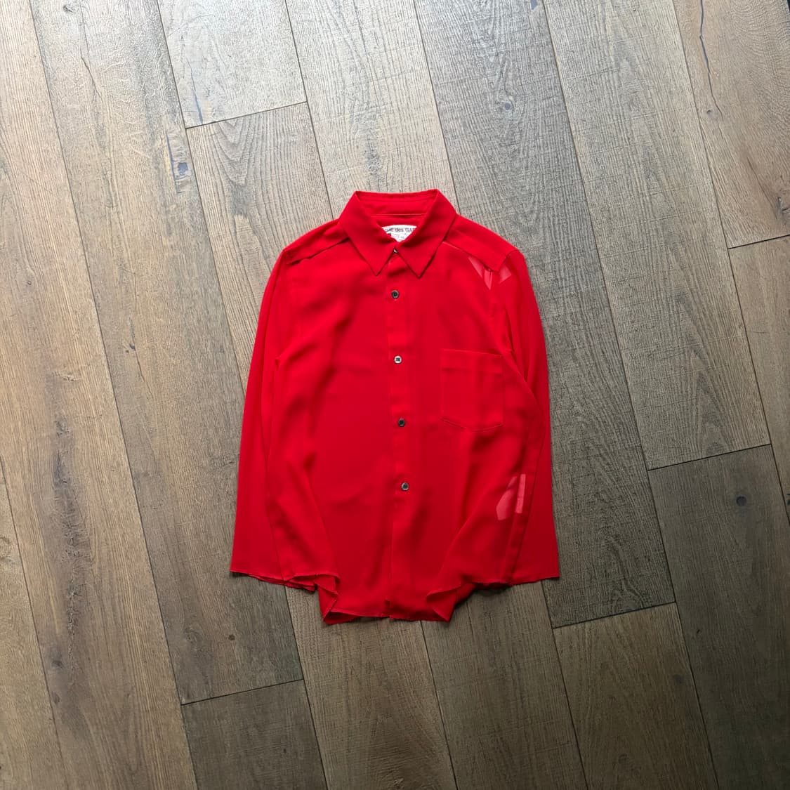 Red Sheer Blouse - Comme des Garçons 상품이미지1