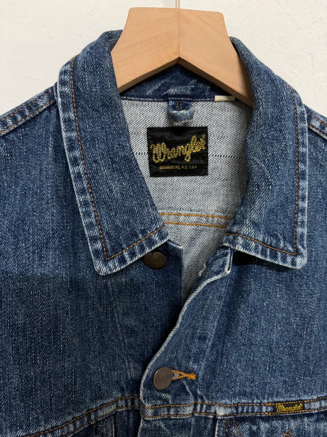 90's  Wrangler Japan Denim trucker Jacke 상품이미지2