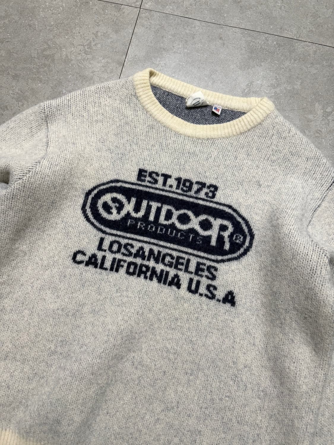 아웃도어  램스울  블랜디드  오버사이즈  니트 100size   상품이미지2