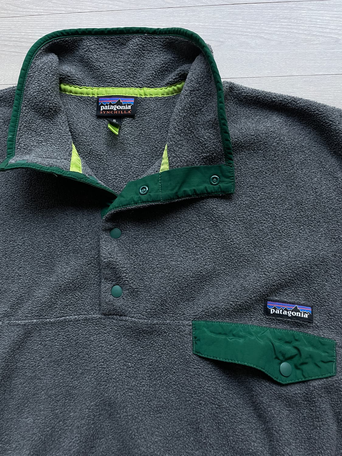 파타고니아 신칠라 그레이 그린 rare patagonia 빈티지 상품이미지4