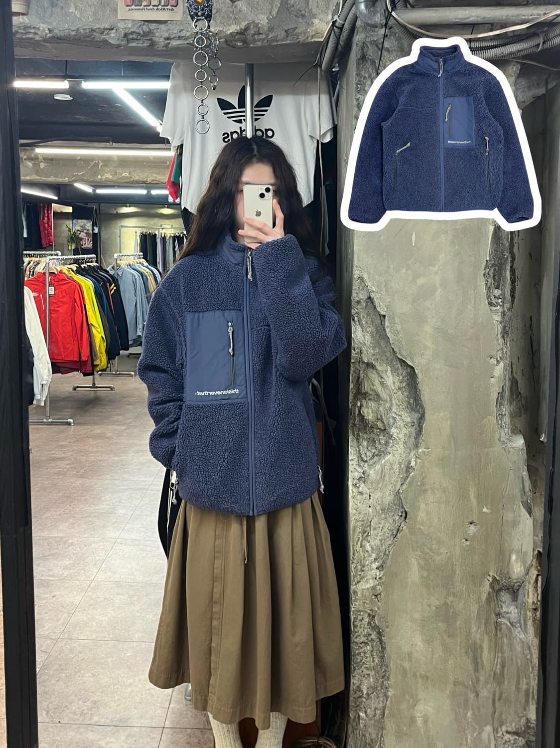 디스이즈네버뎃 플리스 자켓 블루 S #csz2310 상품이미지1