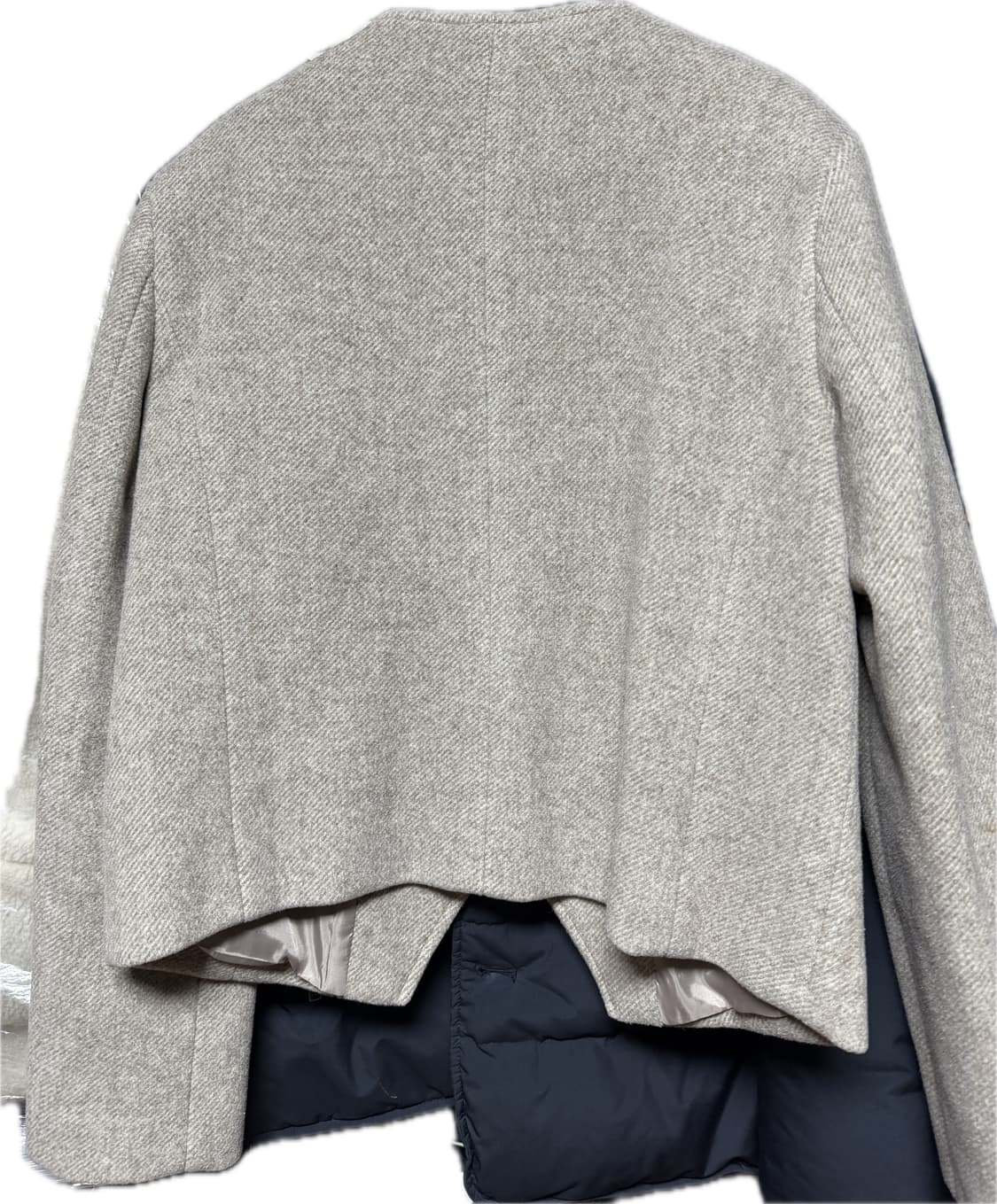 사색 모직 울 숏 자켓 & 스커트 세트 상품이미지2