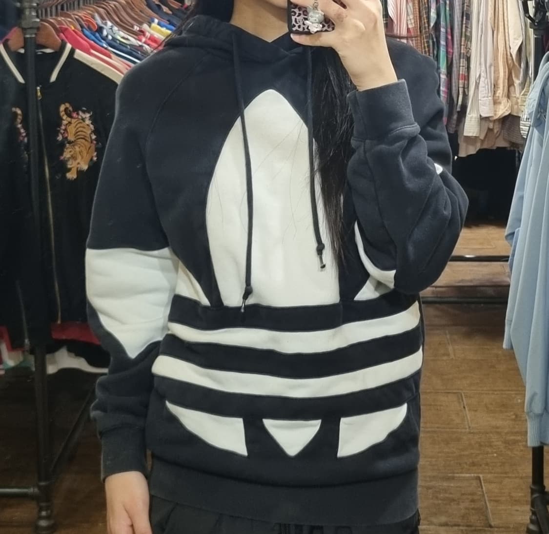 [Hi] adidas 아디다스 후드티 블랙 상품이미지2