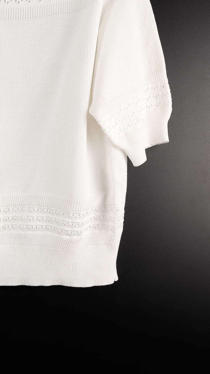 칼라거벨트 반팔 니트 상품이미지3