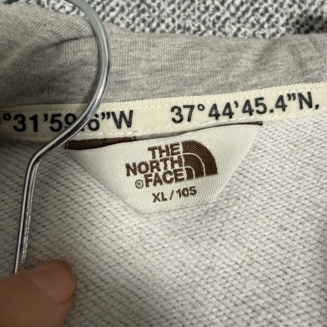 노스페이스 후드 집업 그레이 XL 상품이미지3