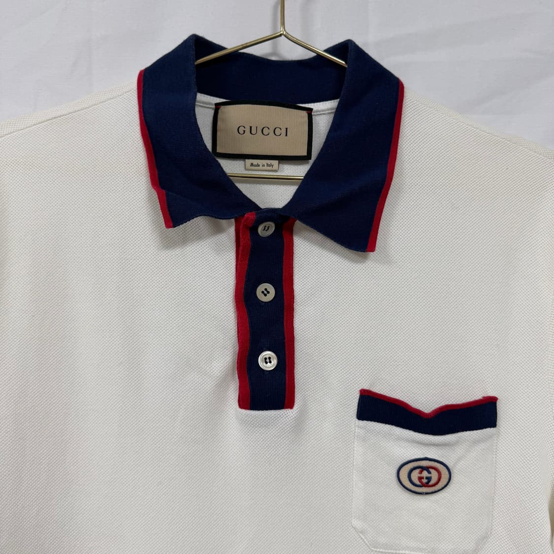 구찌 인터로킹 코튼 PK 폴로넥 반팔 상품이미지3