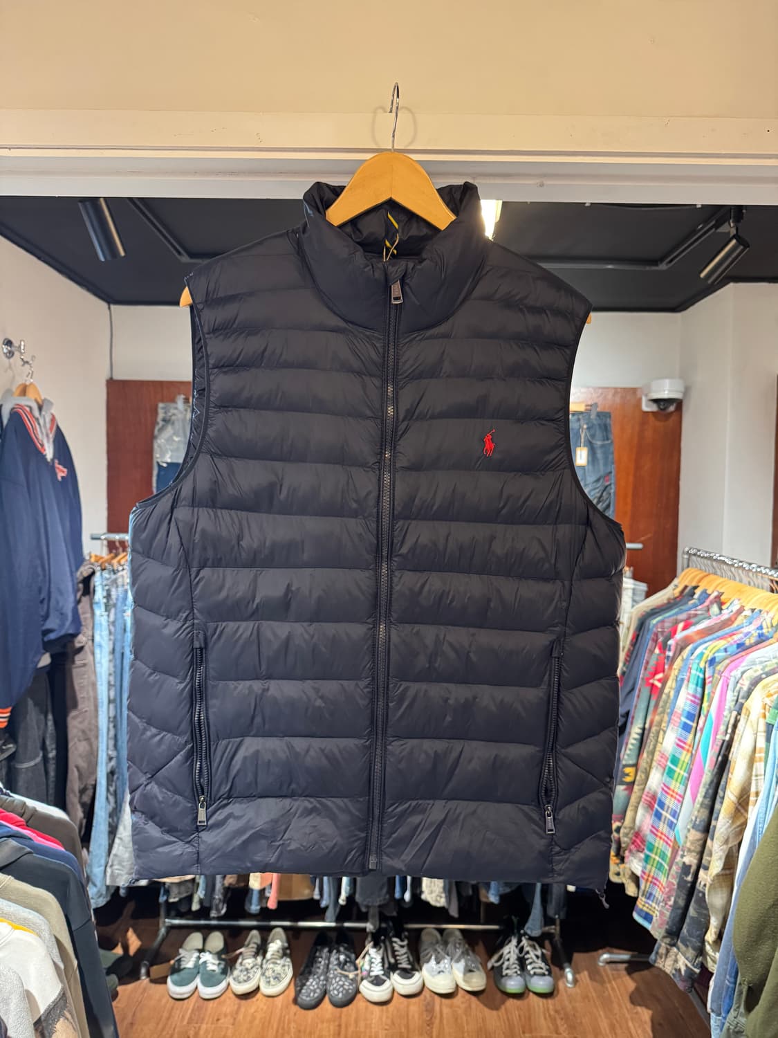 폴로랄프로렌 패커블 다운 베스트 경량패딩 조끼 네이비 L 상품이미지1