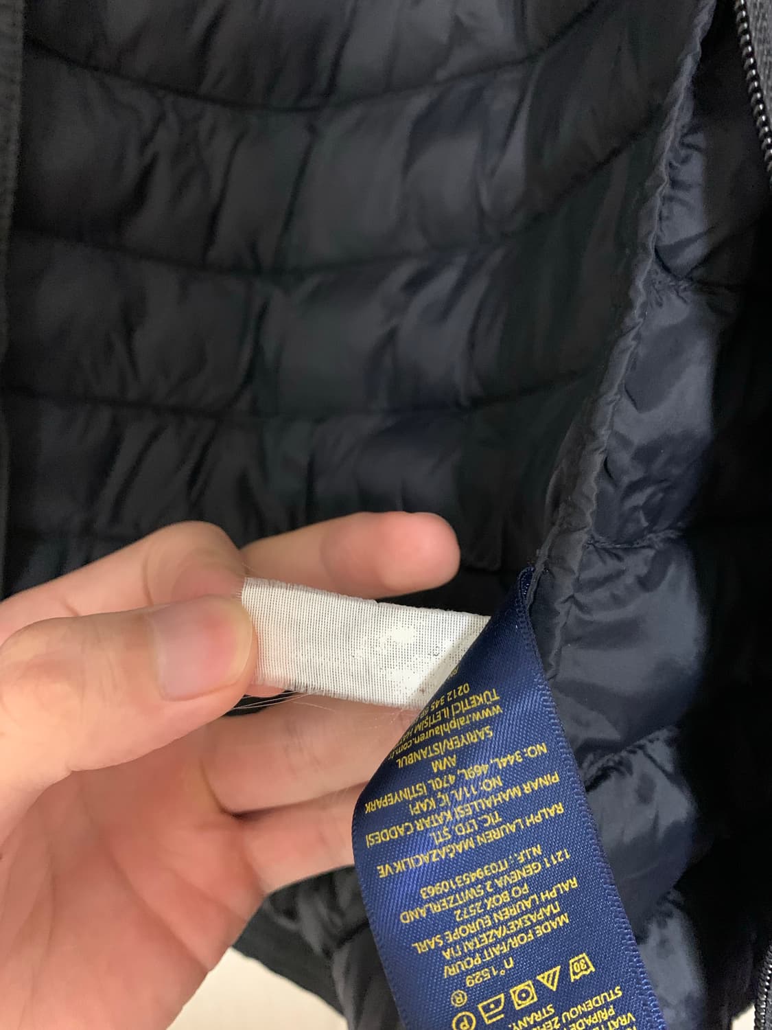 폴로 경량패딩 블랙 상품이미지8