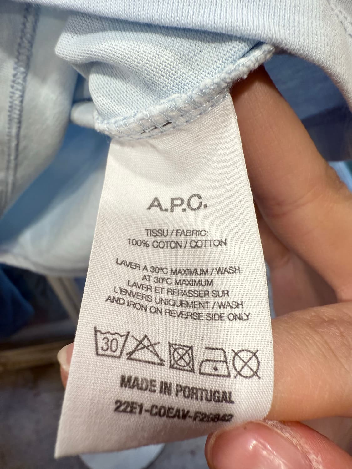 아페쎄 스카이 반팔 티셔츠 상품이미지3