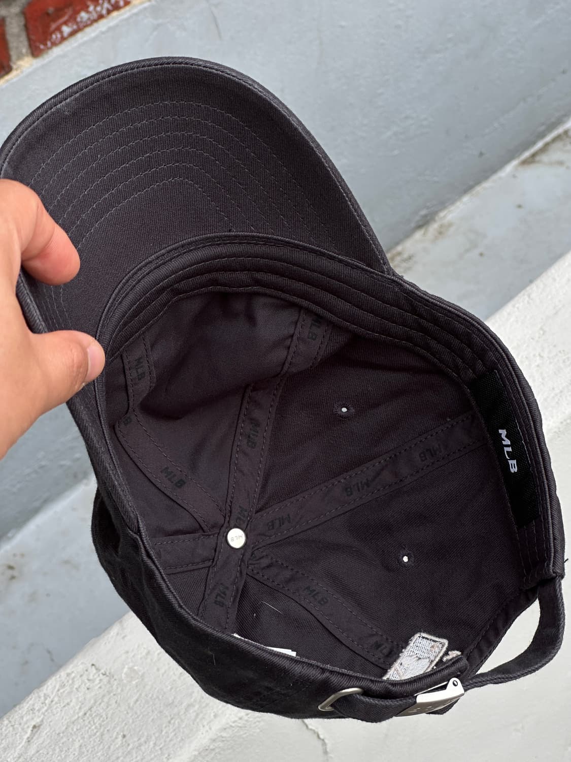 [F] MLB 엠엘비 뉴욕메츠 로고 차콜그레이 볼캡 모자 상품이미지5