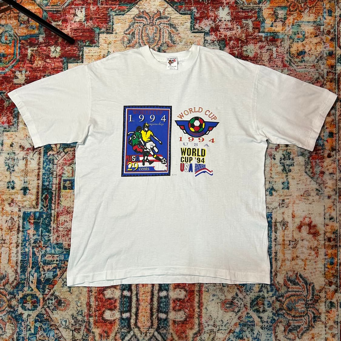[XL] 1994년 미국 월드컵 싱글 스티치 프린팅 반팔 상품이미지1