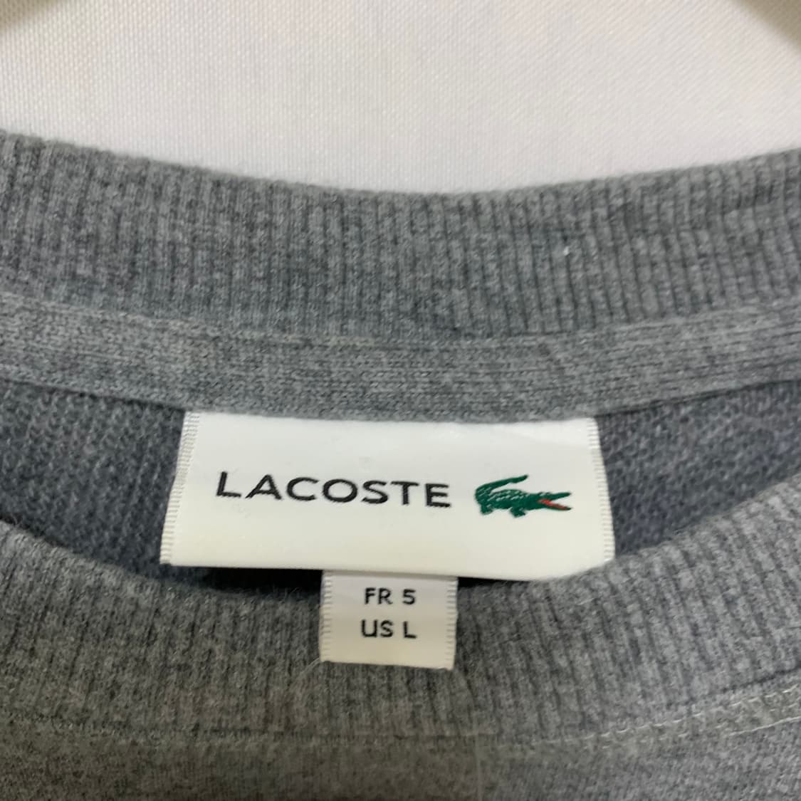 라코스테 맨투맨 그레이 로고  L 빈티지 상품이미지7