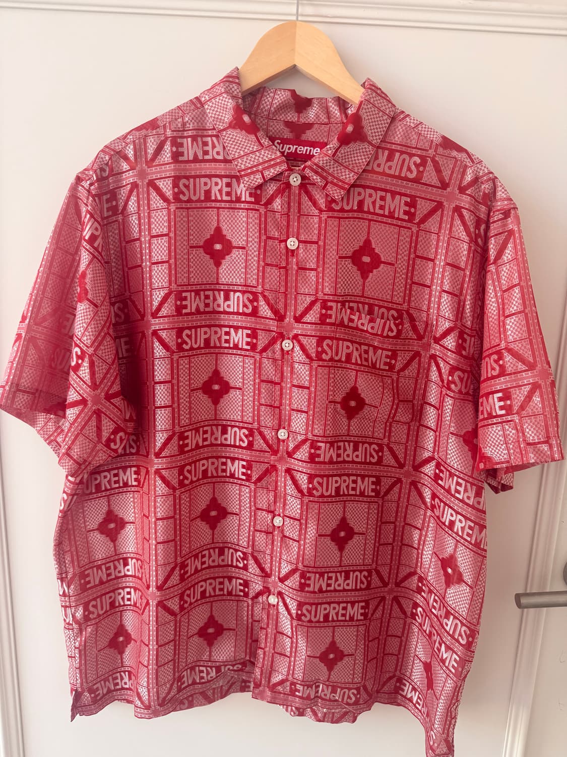 2024  Supreme Tray Jacquard S/S Shirt 상품이미지1