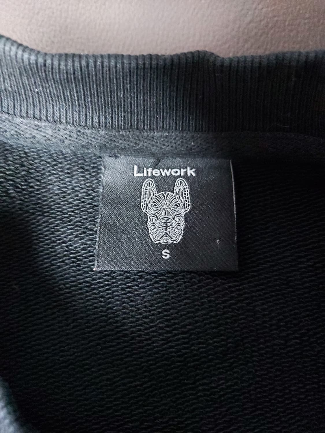 라이프워크 라독 빅로고 맨투맨 블랙 S(105) 상품이미지5