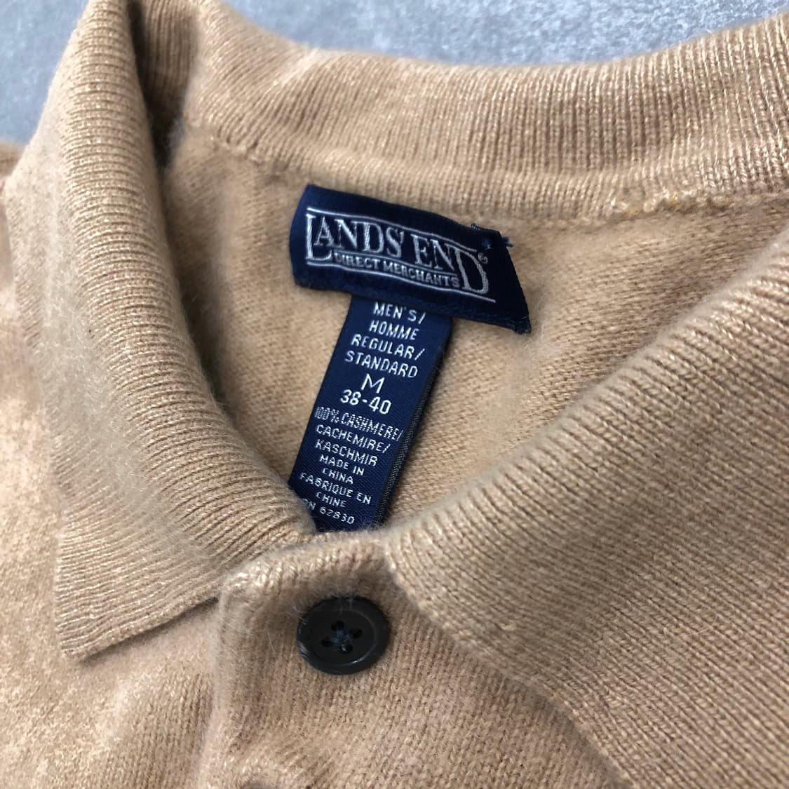 랜즈엔드 캐시미어100 카라 니트 스웨터 M 상품이미지2