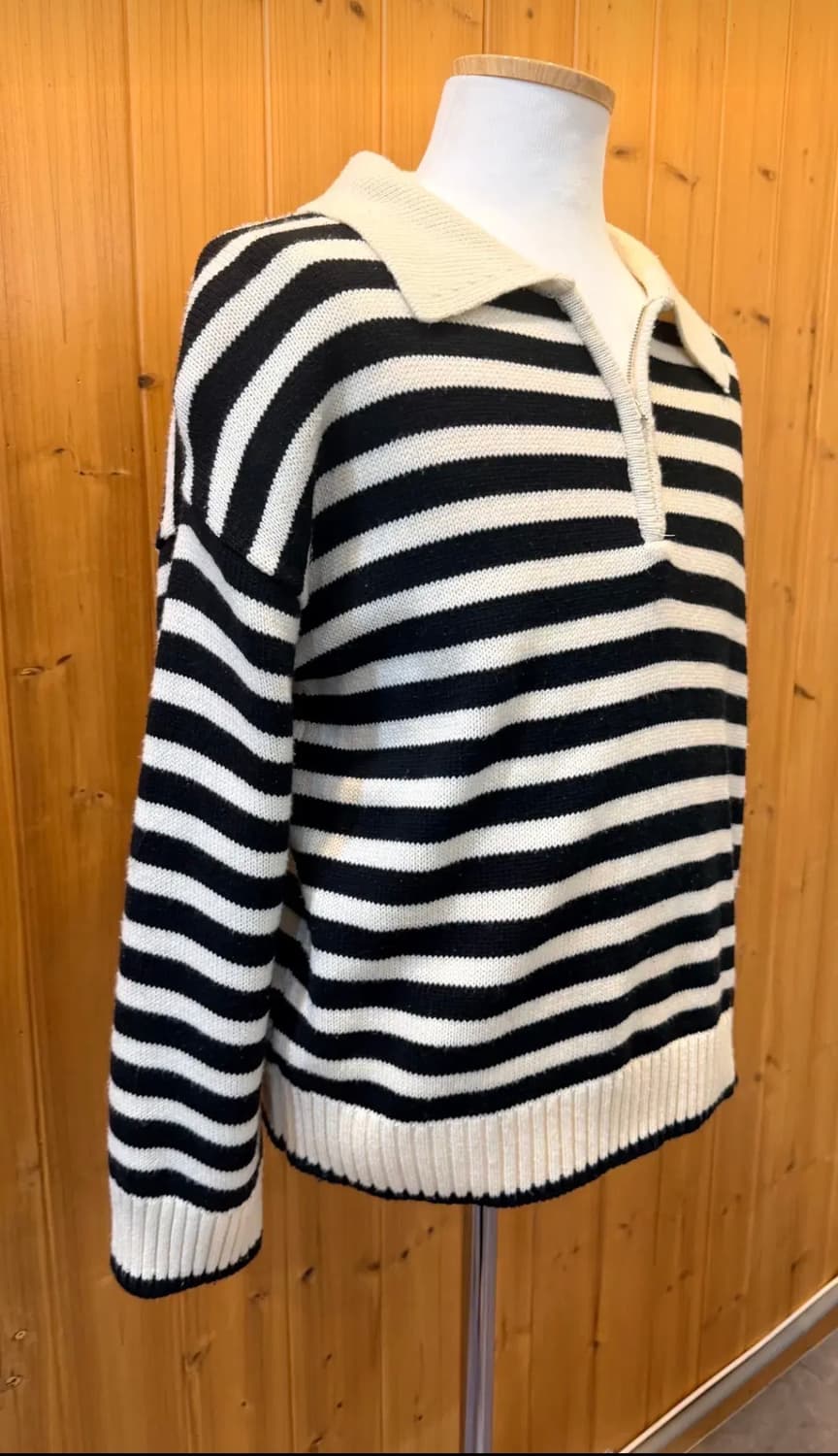 (남성) 빈티지 캐주얼 넥카라 니트 상품이미지3