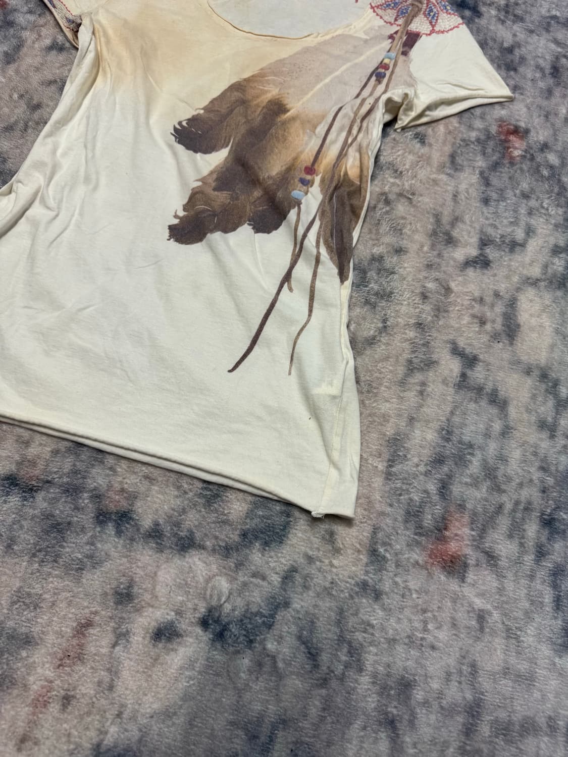 Goa 00s archive feather half t shirts 상품이미지6
