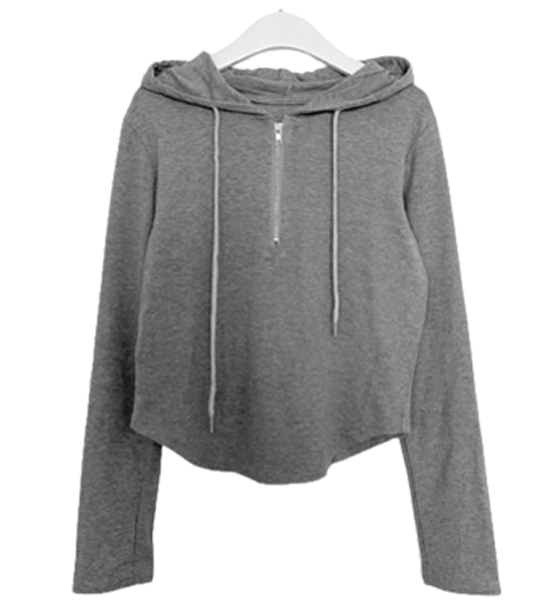 그레이 후드 롱슬리브 상품이미지1