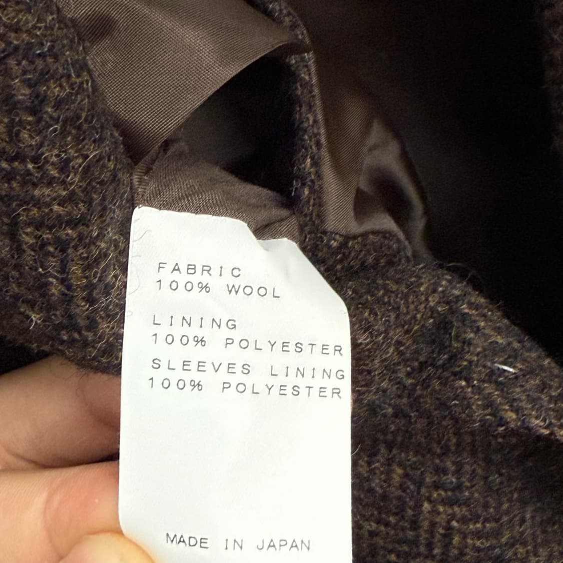 라마르쉐 아브라함문 다크브라운 트위드 100%울 자켓(50) 상품이미지5