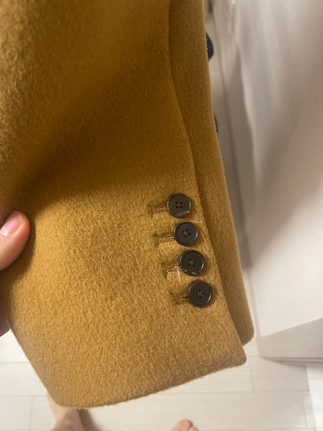 [M]STU 브라운 롱코트 상품이미지4