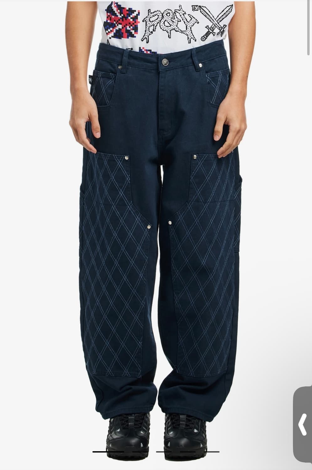 CROSS STITCH DOUBLE KNEE JEANS 스타팀 30 상품이미지1