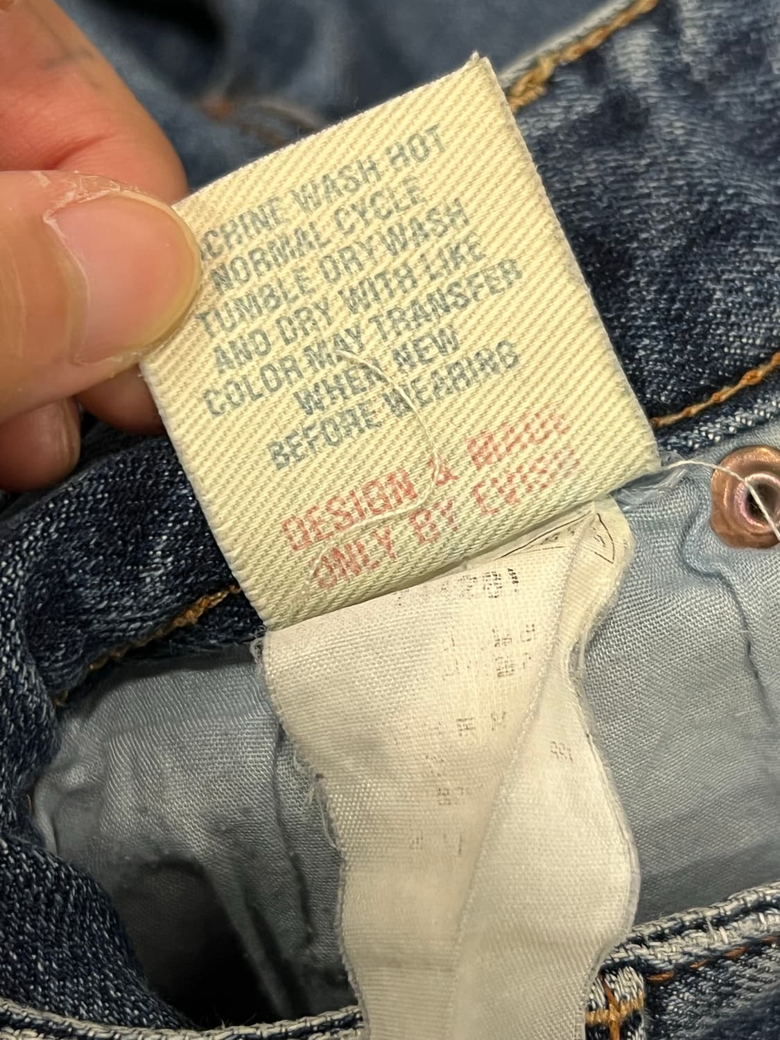 에비수 진스 슬림핏 중청 데님 팬츠 상품이미지5