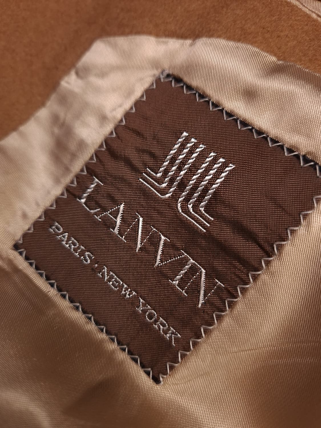 새제품급 오리지날 미국제조 랑방 카멜헤어 2버튼 블레이져 상품이미지6