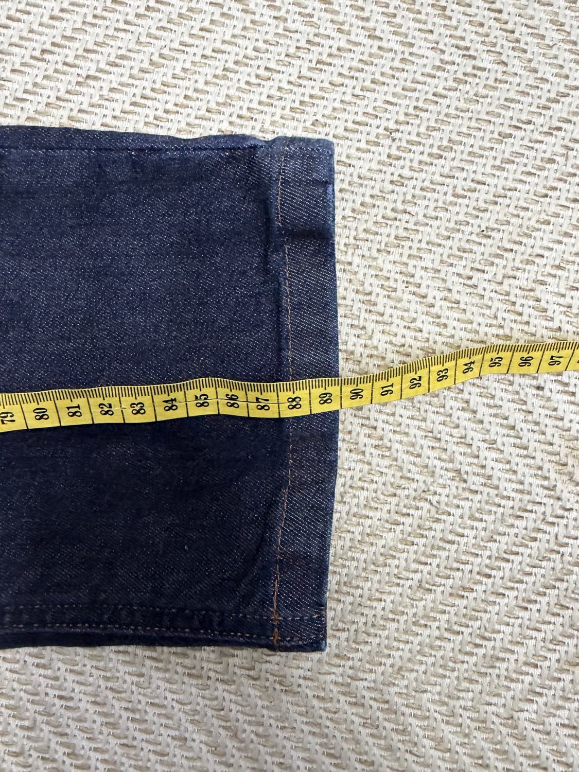 정품) 프라다 타이트핏 로고 데님 청바지 32 상품이미지10