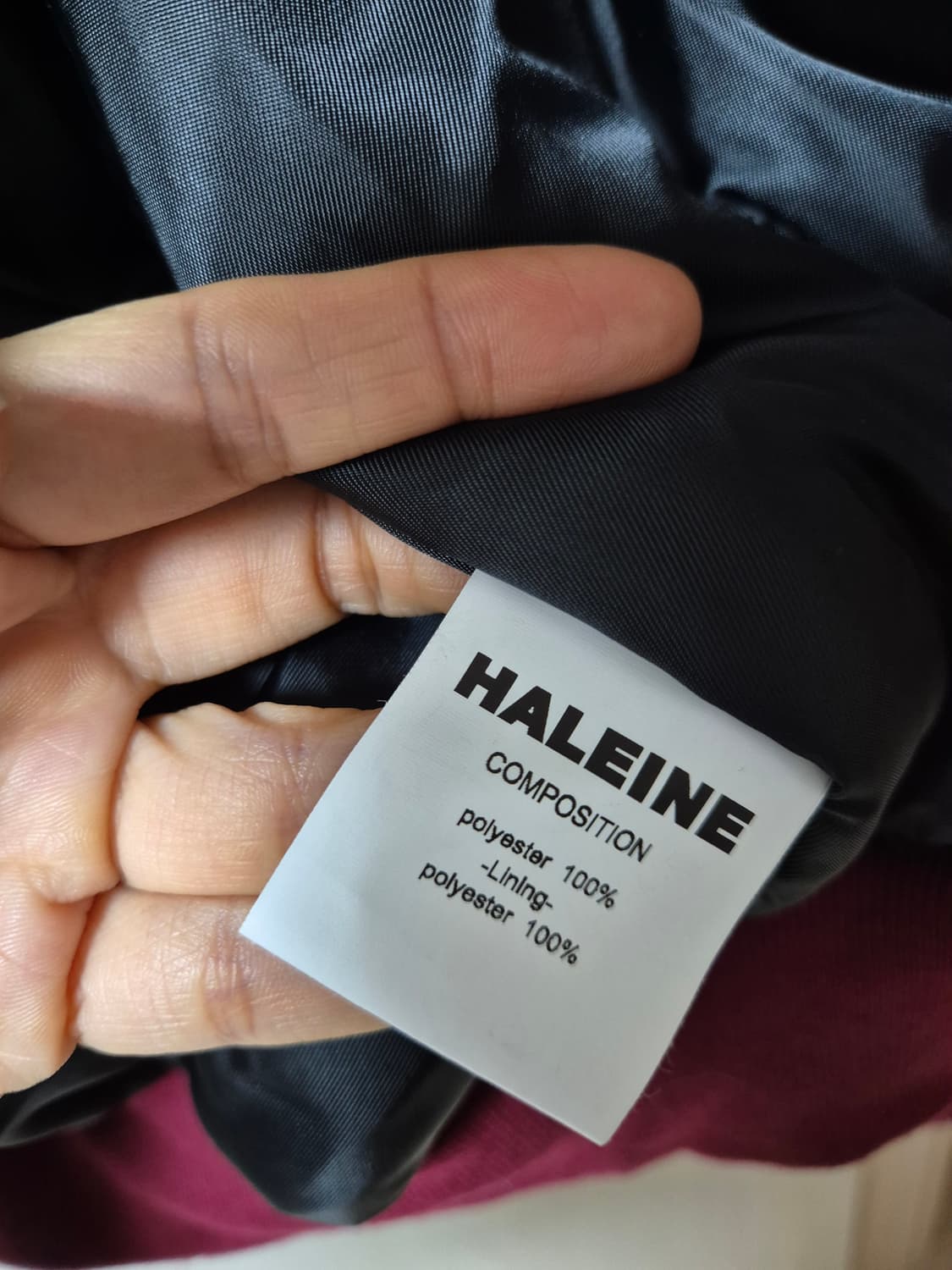 (새제품) 알렌느 사틴 3D 디테처블 핑거 홀 후드 봄버 상품이미지6