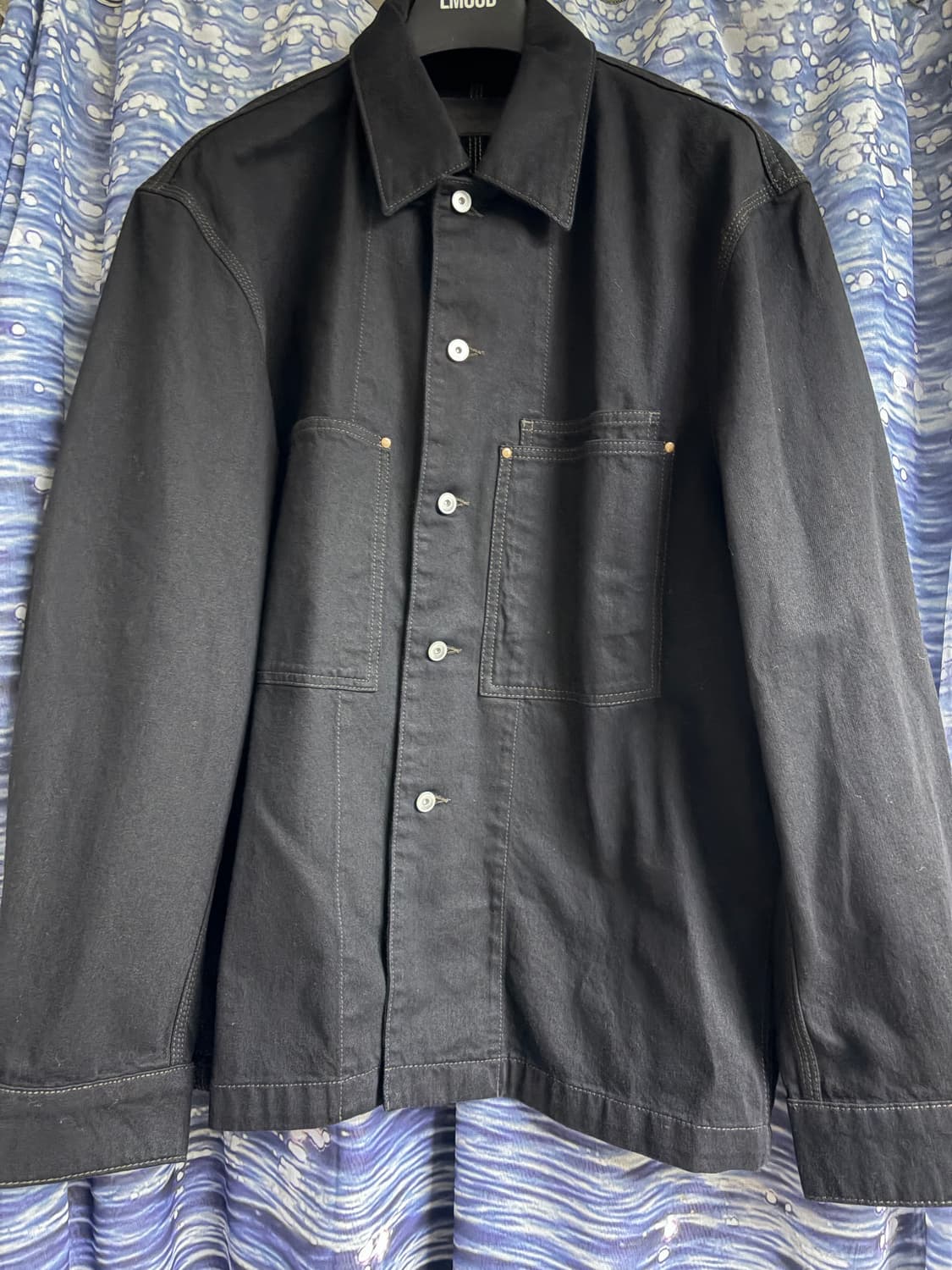 [50] 르메르 워크웨어 오버셔츠 블랙 상품이미지1