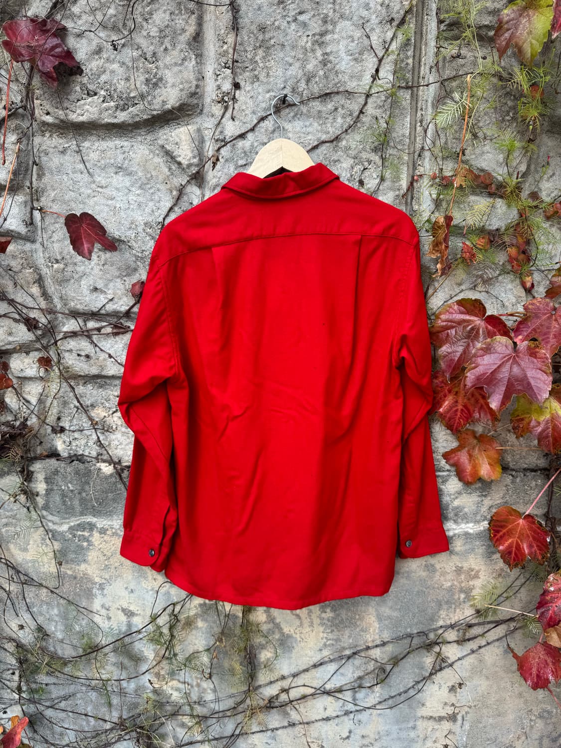 60s 펜들턴 빈티지 울 셔츠 레드 L 상품이미지2