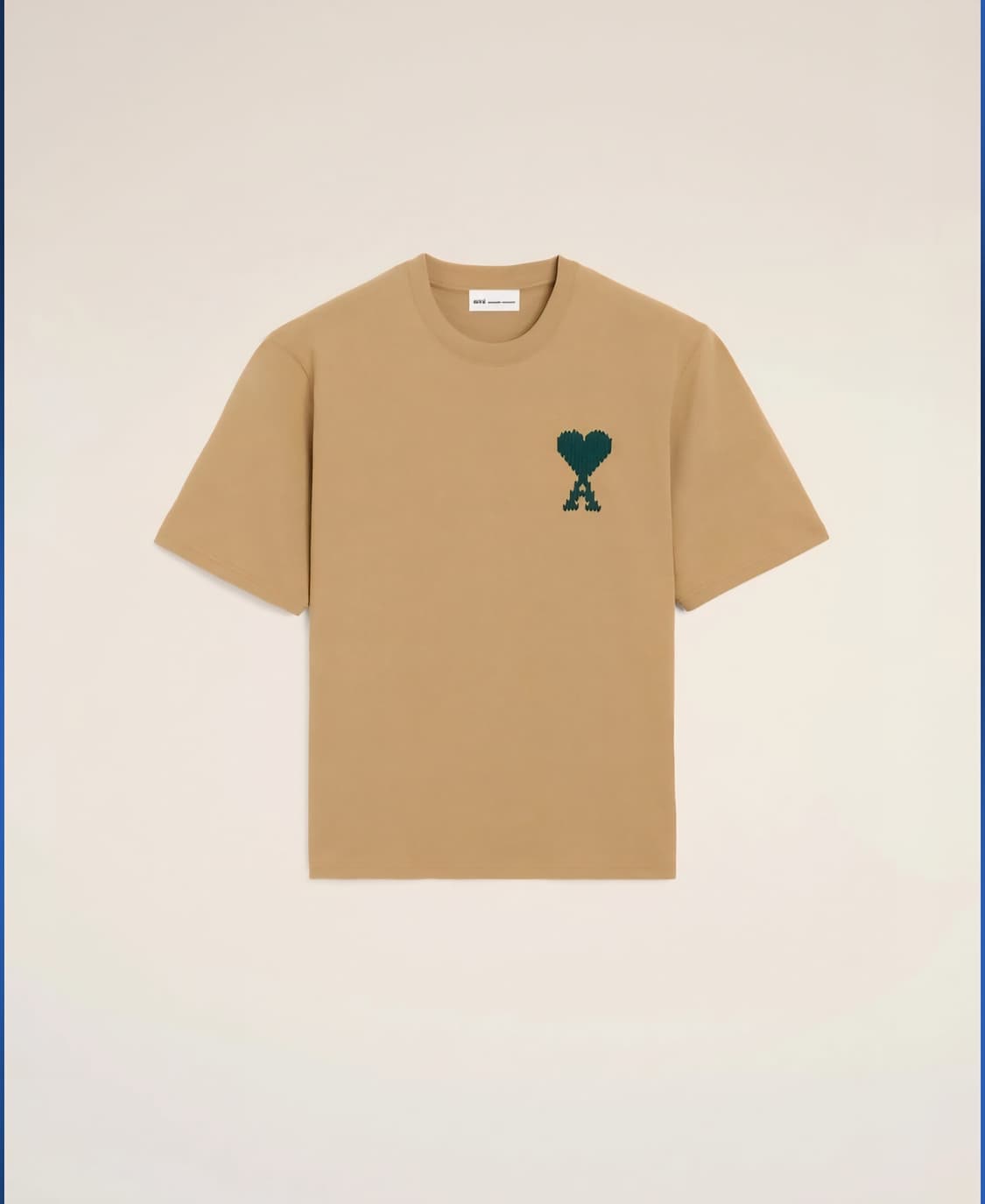 초특가/큐알정품인증>아미 드 꾀흐 빅로고 반팔티 (베이지 / 아이보리) 상품이미지2