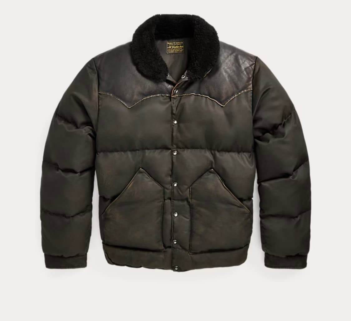 RRL 더블알엘 시얼링 칼라 레더 요크 자켓 XL 상품이미지1