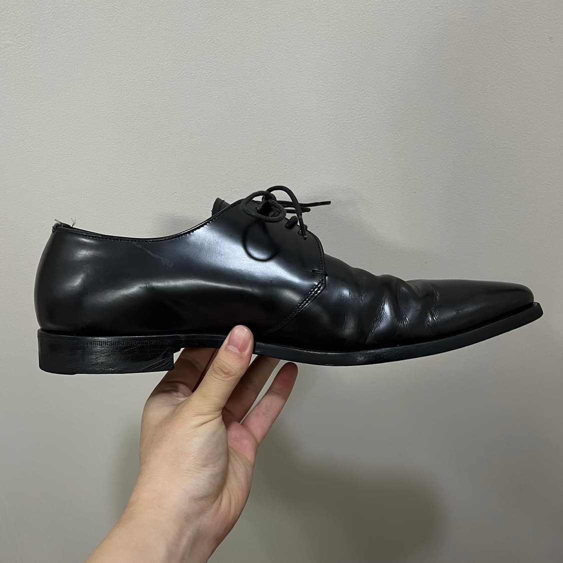 Prada Square Toe Derby Shoes 상품이미지2