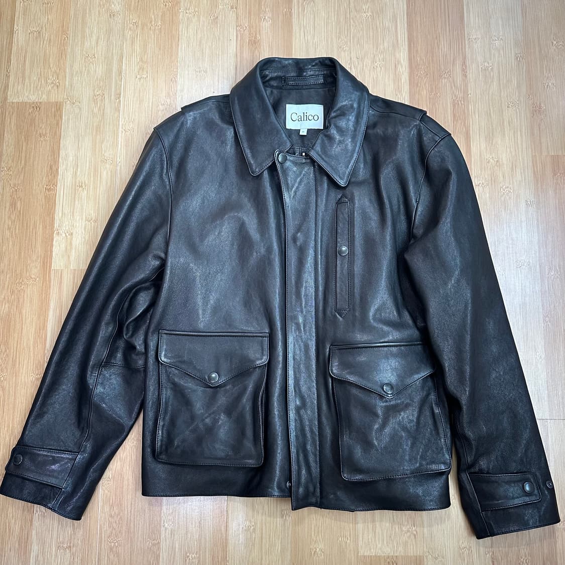 칼리코 포드 가죽 블루종 자켓 M 상품이미지1