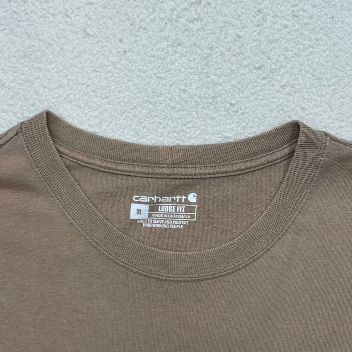 CARHARTT 루즈핏 포켓 반팔티 베이지 M 상품이미지3