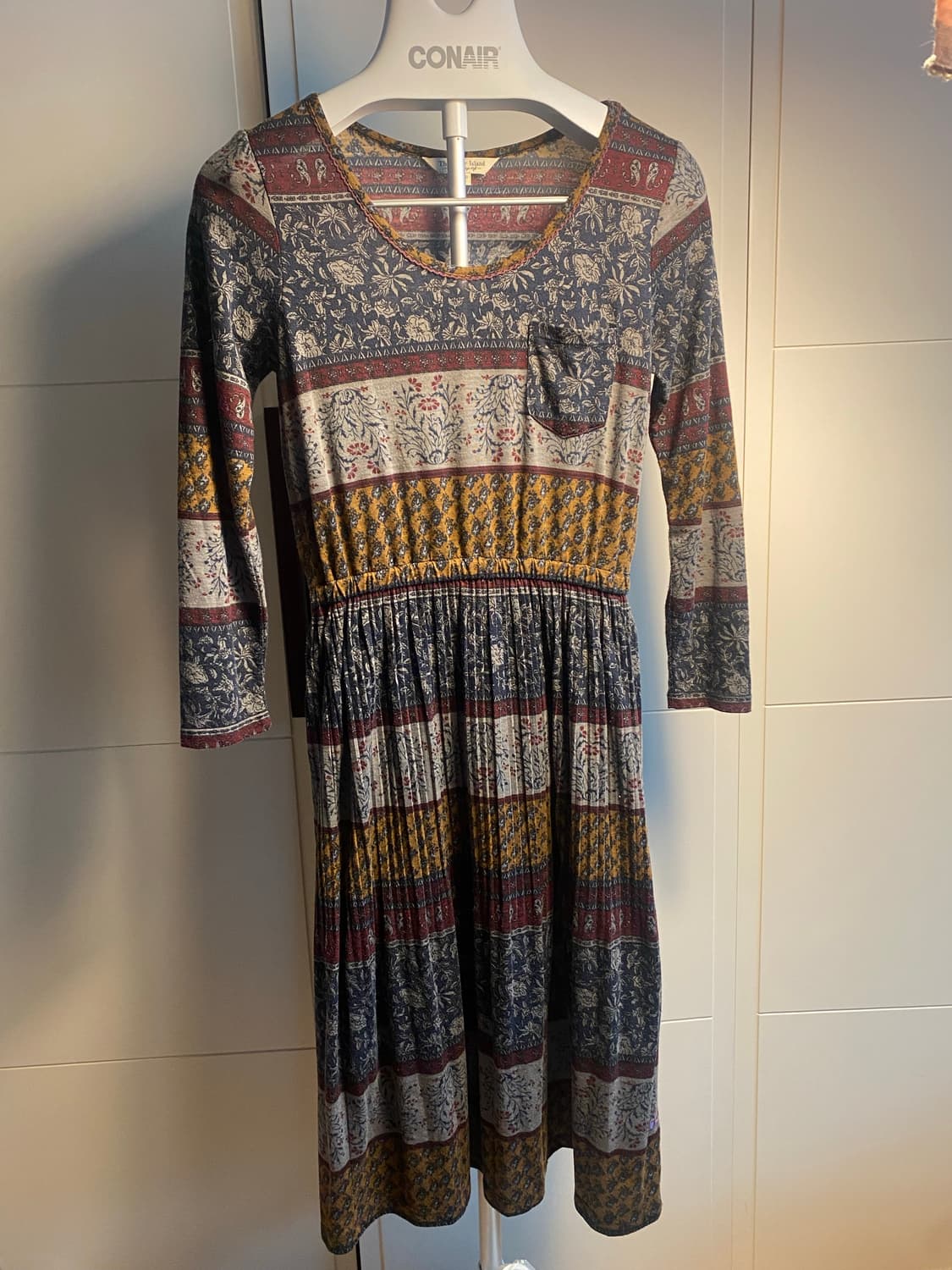 써스데이 아일랜드 패턴 롱 원피스 S 상품이미지1