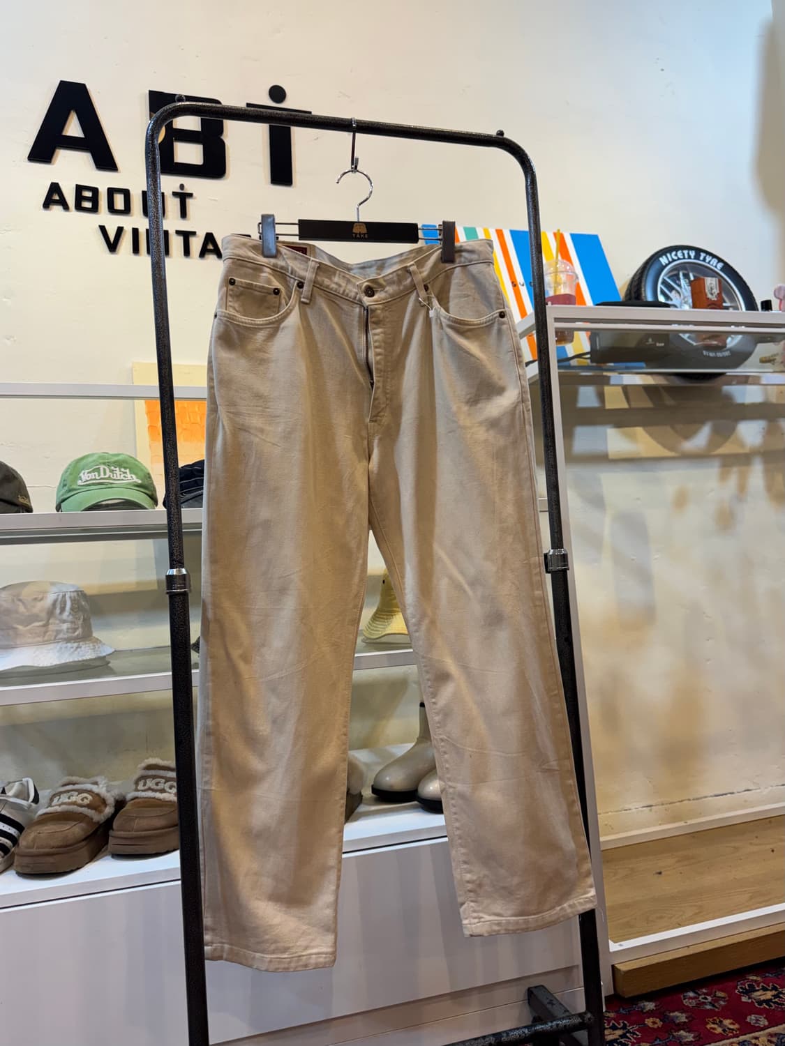 에드윈 703 데님 코튼팬츠 크림 34in 상품이미지4