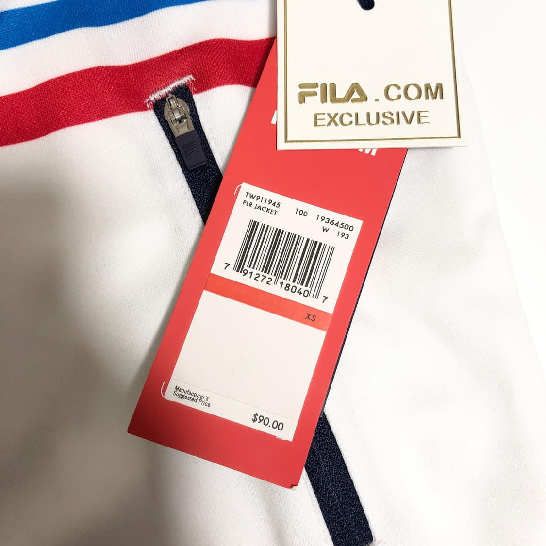 새상품 휠라 PLR 져지 xs 상품이미지3