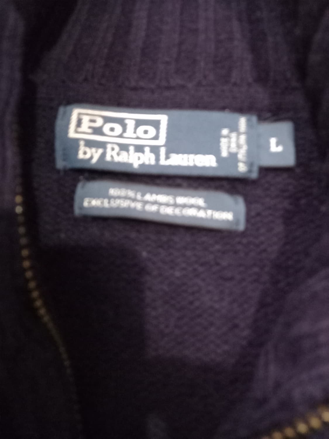 폴로 POLO 빅포니 니트집업 100/L 상품이미지4