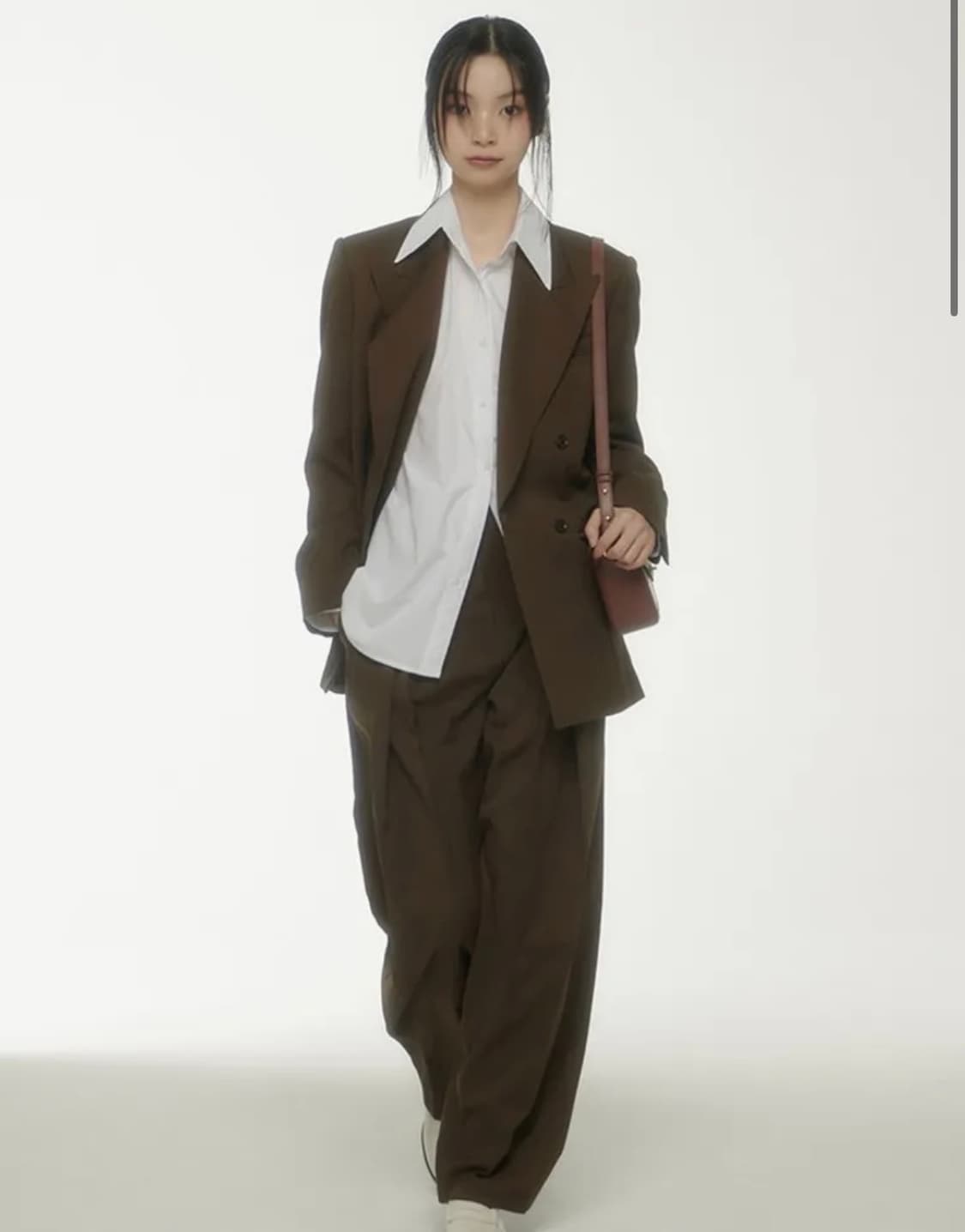 정가 45만 8천) 로우클래식 클래식 더블 블레이저 자켓 카키 상품이미지1