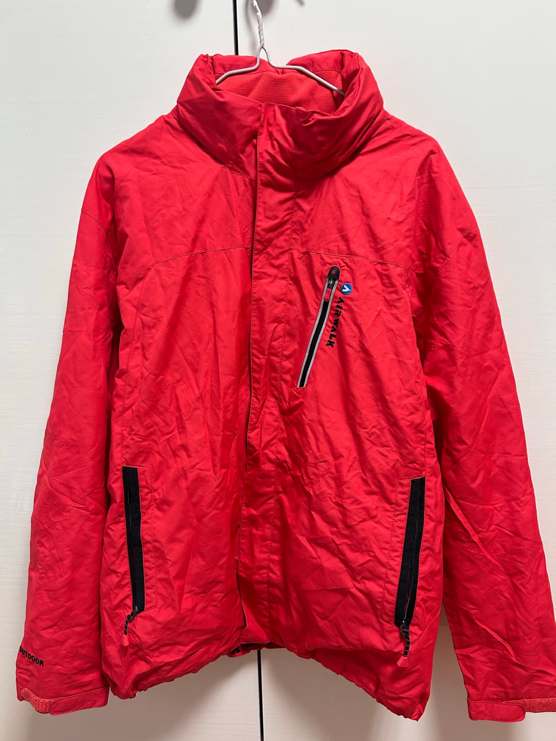 에어워크 빨간색 바람막이 100 사이즈 상품이미지1