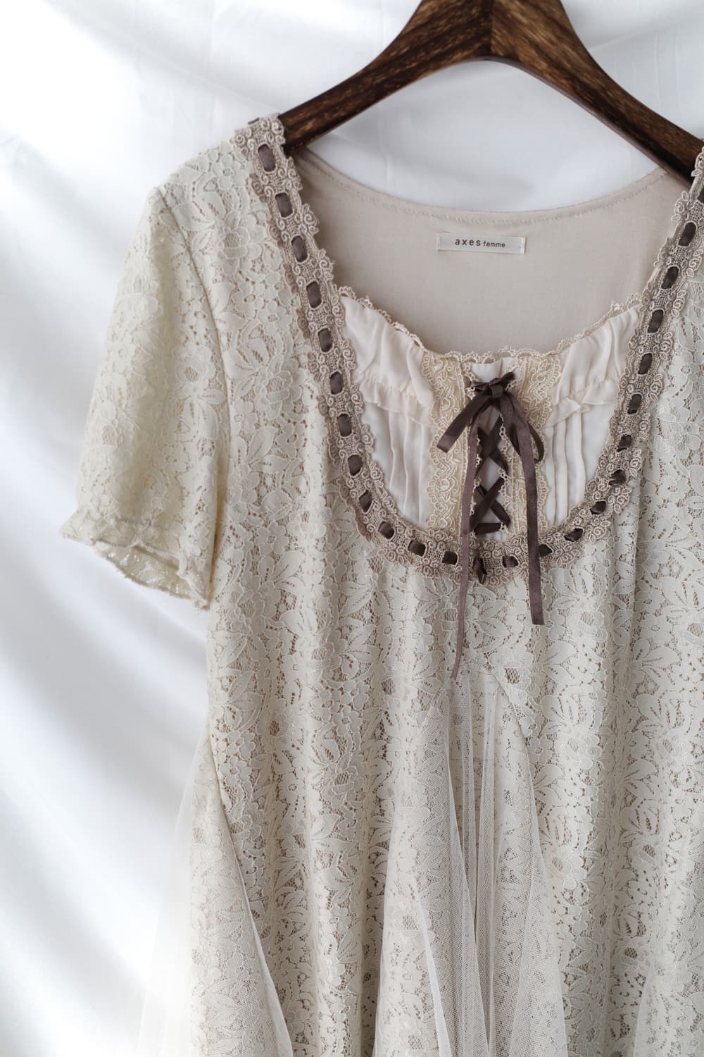 axes femme) lace sha half one-piece 상품이미지3