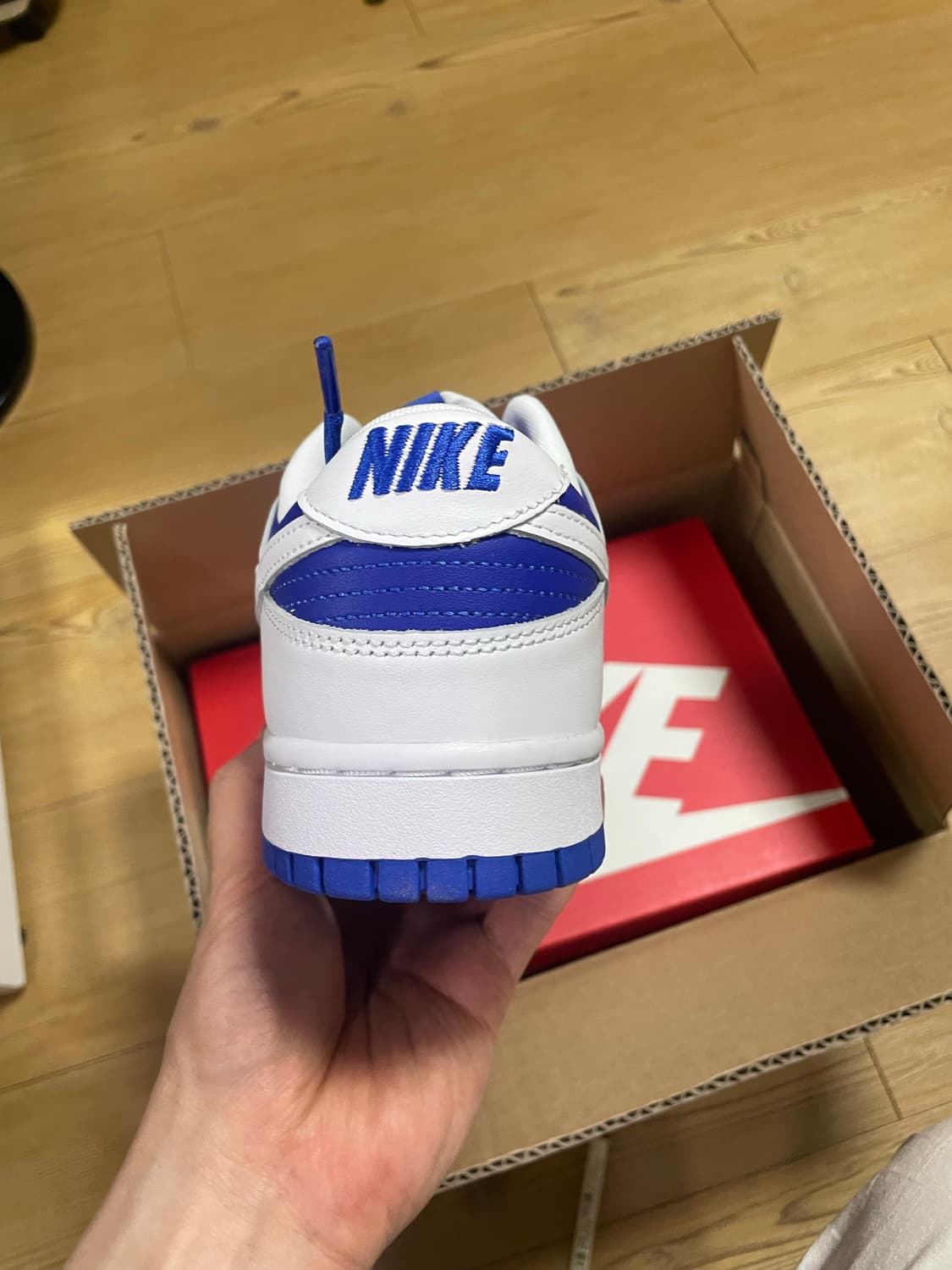 (새상품) 나이키 덩크 로우 블루 화이트 280size 상품이미지4