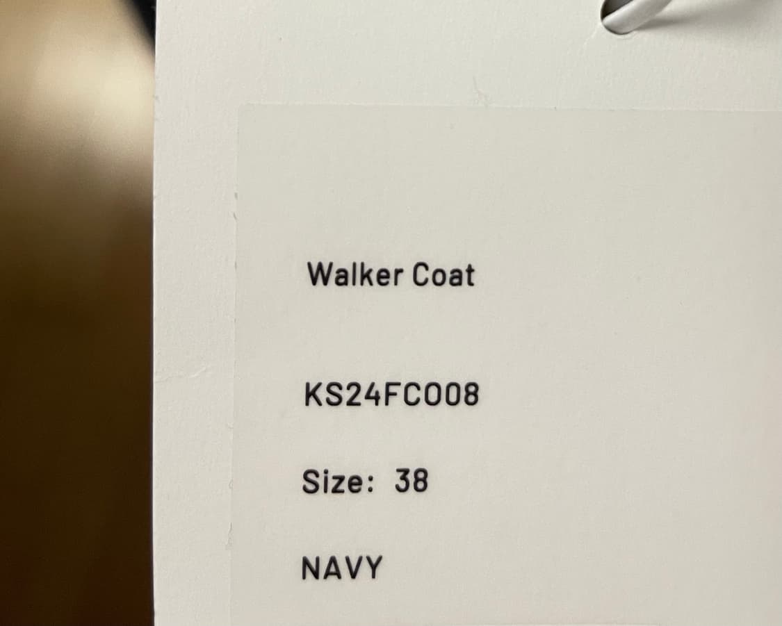 24aw 캡틴선샤인 워커코트 네이비 38 상품이미지3