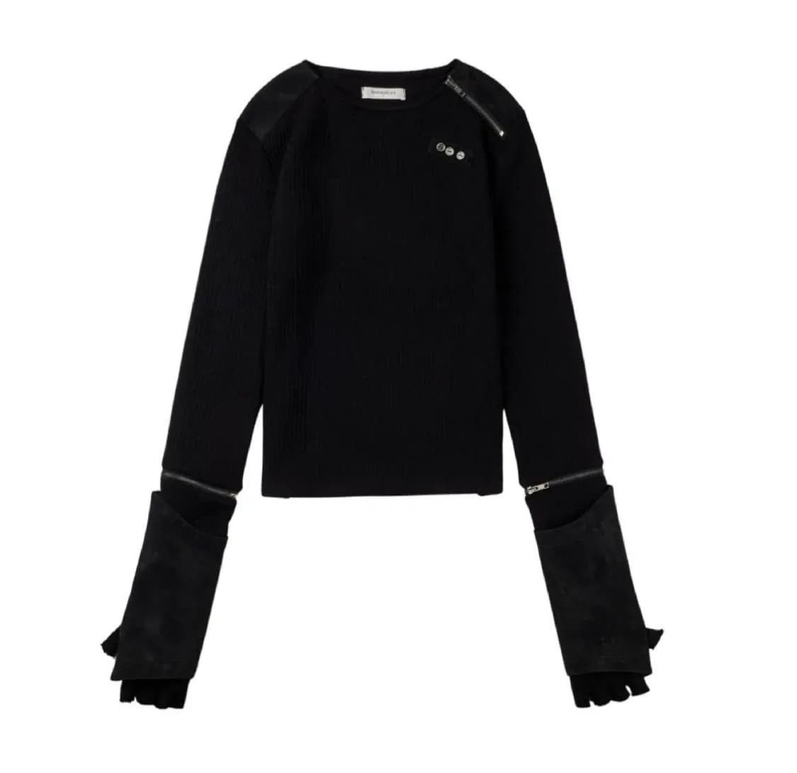 보니엔키예 detachable leather top 상품이미지1