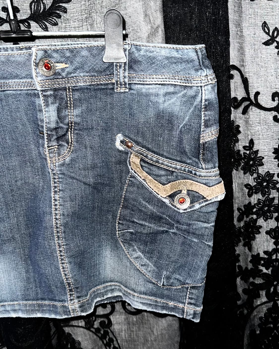 Western cargo skirt 상품이미지2