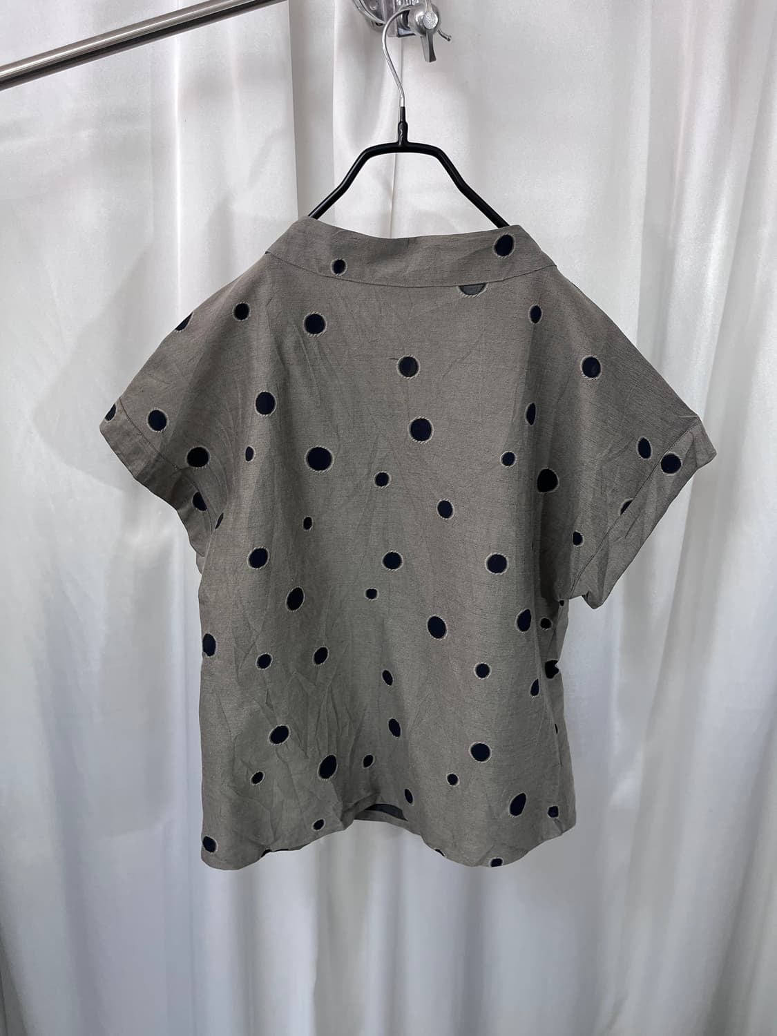 vintage dot pattern blouse  상품이미지4