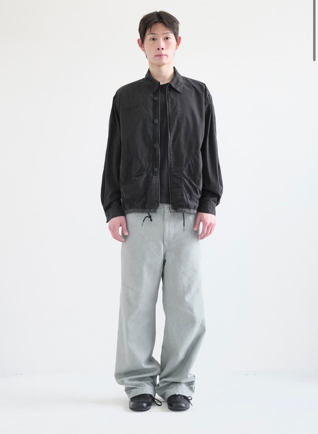 [2] 해칭룸 복서 셔켓 다이드 블랙 상품이미지3