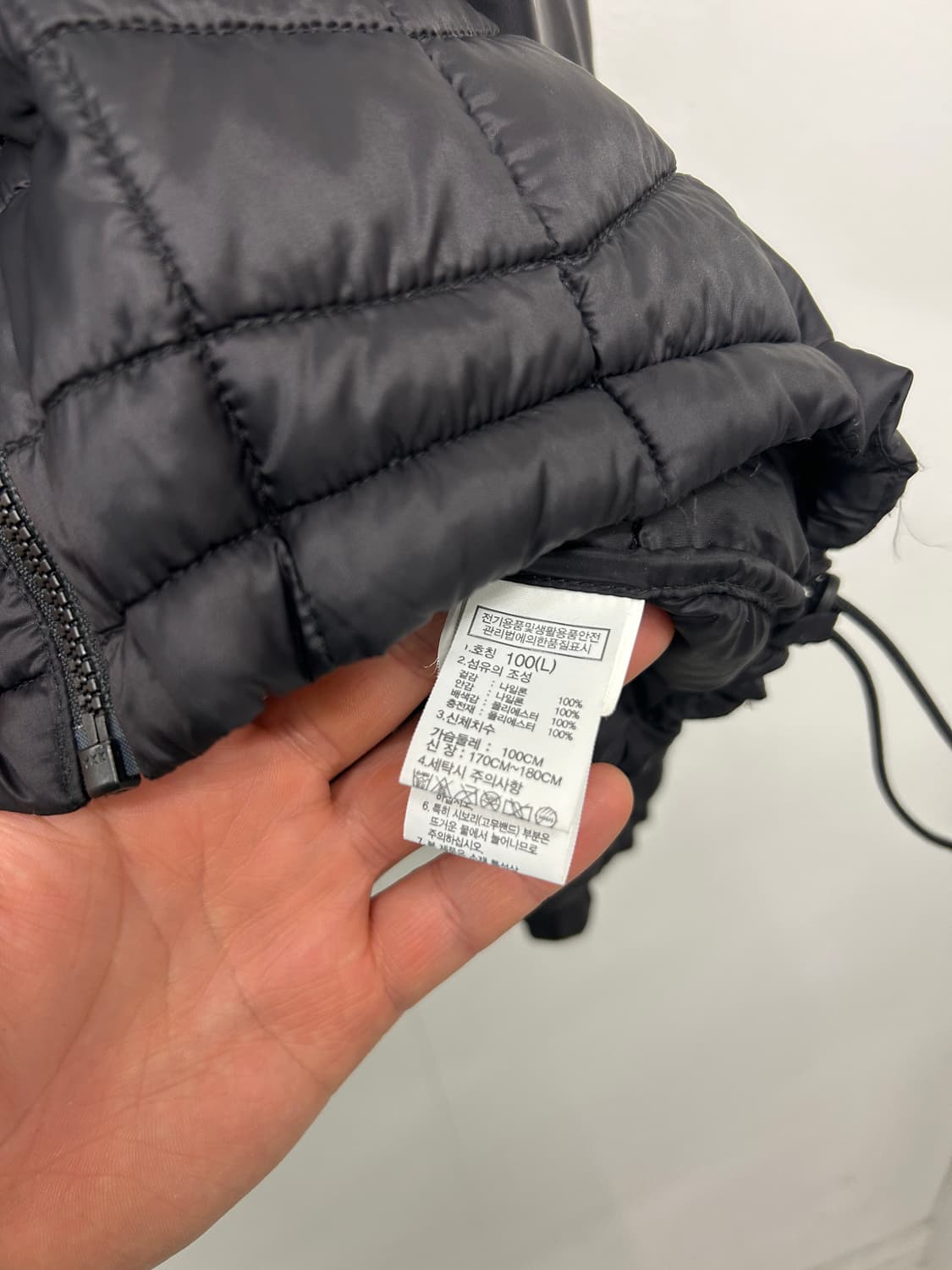 노스페이스 티볼 브이모션 하이브리드 후디 경량패딩 상품이미지7